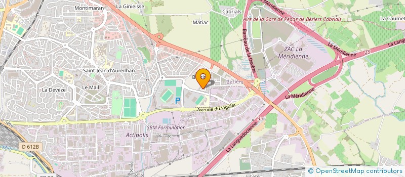 localisation de l'entreprise REIS BAT à BEZIERS