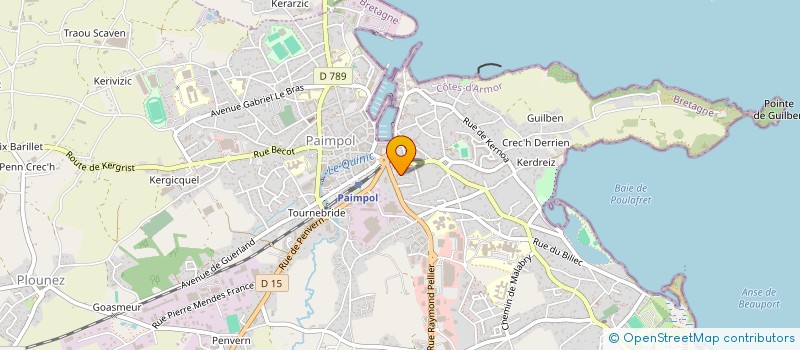 localisation de l'entreprise REISCOOL  PAIMPOL