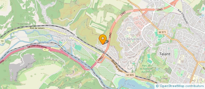 localisation de l'entreprise REISONA  PLOMBIERES-LES-DIJON