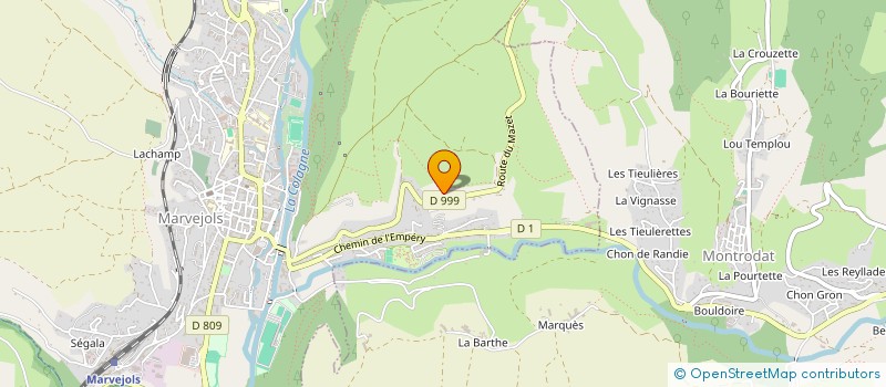 localisation de l'entreprise REISONE  MARVEJOLS