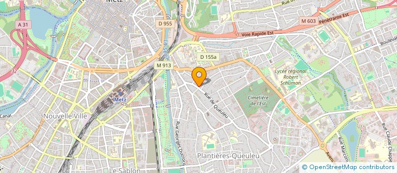 localisation de l'entreprise REISY à METZ