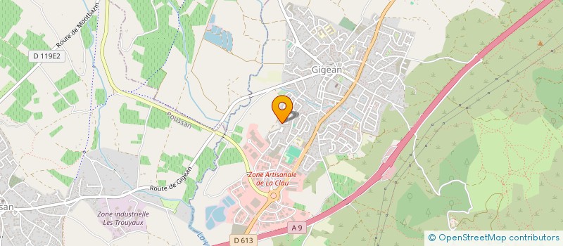 localisation de l'entreprise REITABAS  GIGEAN