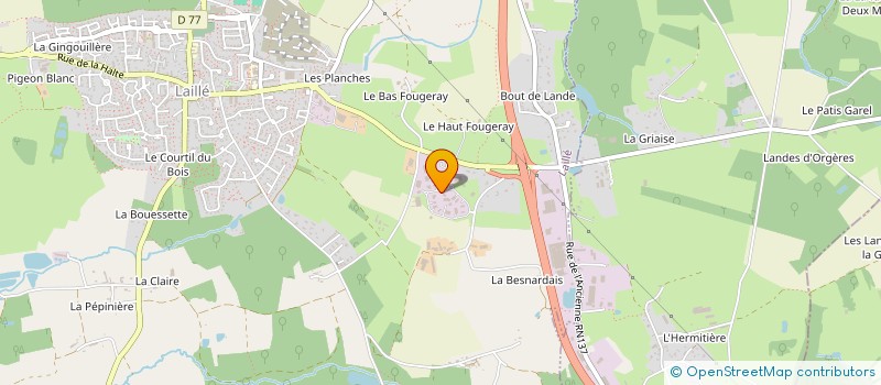 localisation de l'entreprise REIVILO SERVICES à LAILLE