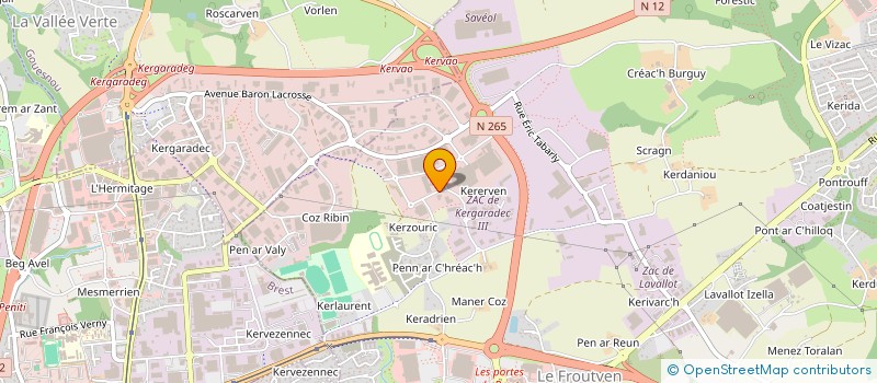 localisation de l'entreprise REIVILOG à GUIPAVAS