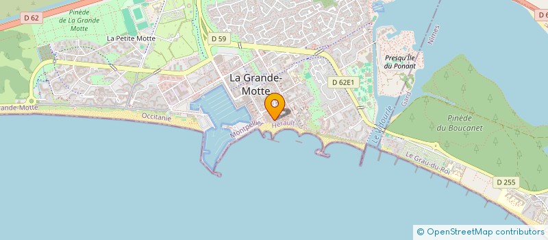 localisation de l'entreprise REIX à LA GRANDE-MOTTE