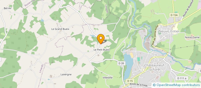 localisation de l'entreprise REIX  CHATEAUNEUF-LA-FORET