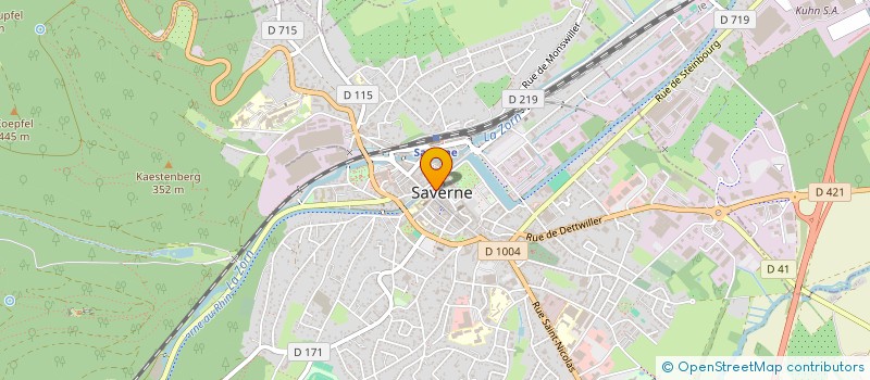 localisation de l'entreprise REIXEL  SAVERNE