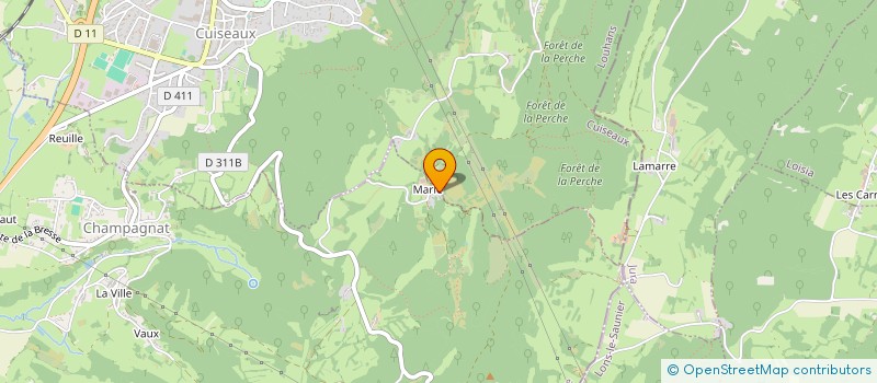 localisation de l'entreprise REJ à CHAMPAGNAT