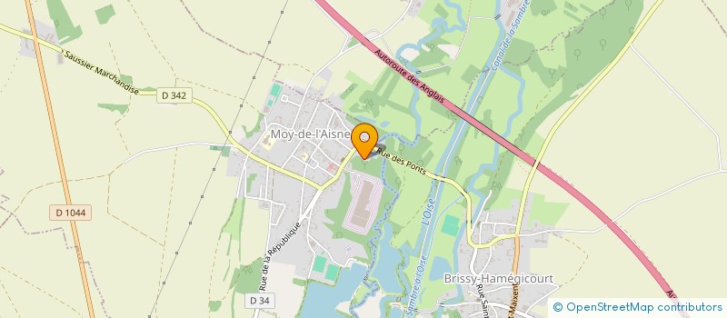 localisation de l'entreprise REJAC à MOY DE L AISNE