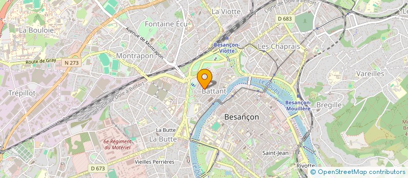 localisation de l'entreprise REJAILLIR à BESANCON
