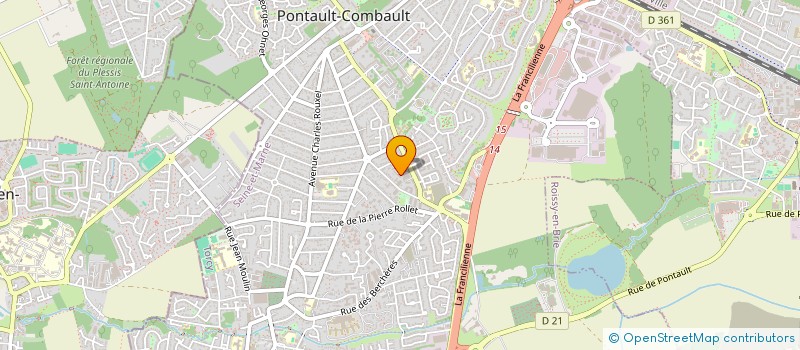 localisation de l'entreprise REJANE à PONTAULT-COMBAULT