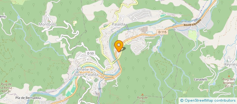 localisation de l'entreprise REJANE  AMELIE-LES-BAINS-PALALDA