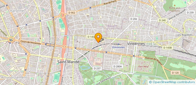 localisation de l'entreprise REJANE LOUVET à VINCENNES