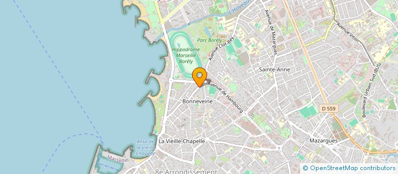localisation de l'entreprise REJAS - BRULEFERT à MARSEILLE 8EME
