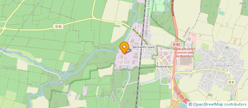 localisation de l'entreprise REJELEC  BENNWIHR