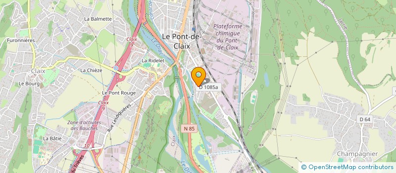 localisation de l'entreprise REK IMMO  LE PONT-DE-CLAIX