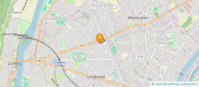 localisation de l'entreprise REK INVEST  LE VESINET