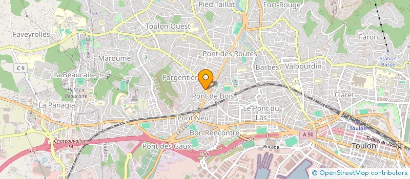 localisation de l'entreprise REKI INVEST  TOULON