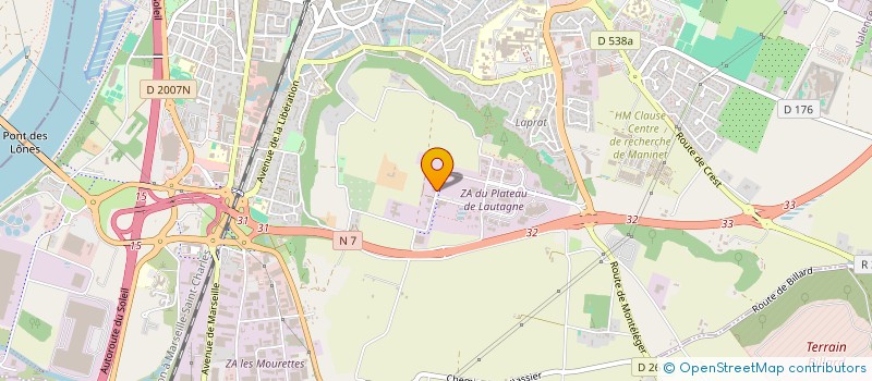 localisation de l'entreprise REL CROUZET  VALENCE