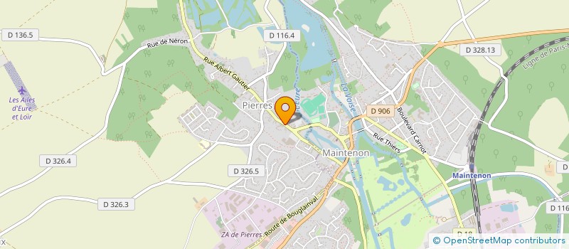 localisation de l'entreprise RELAAX à PIERRES
