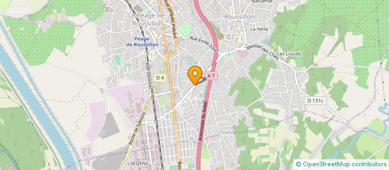 localisation de l'entreprise RELABA GANECHE  ROUSSILLON