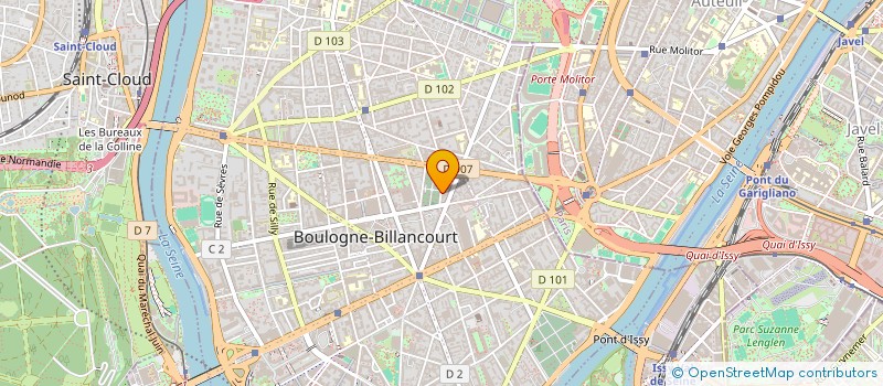 localisation de l'entreprise RELAI LOC TAXI  BOULOGNE-BILLANCOURT