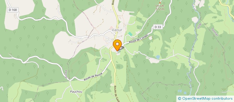 localisation de l'entreprise RELAI TEMPLIER  VAOUR