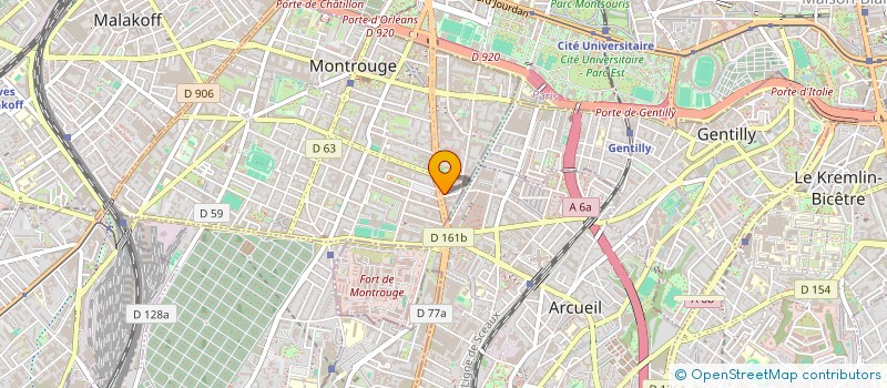 localisation de l'entreprise RELAIS 136 à MONTROUGE