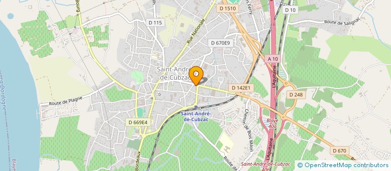 localisation de l'entreprise RELAIS A.I. à SAINT-ANDRE-DE-CUBZAC