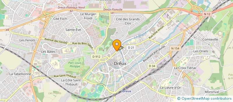 localisation de l'entreprise RELAIS ACCUEIL ACCES HABITAT DES JEUNES à DREUX