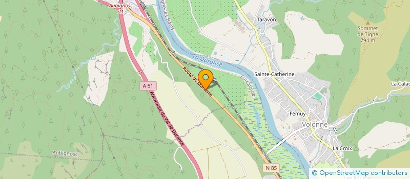 localisation de l'entreprise RELAIS ALPES COTE D AZUR  AUBIGNOSC