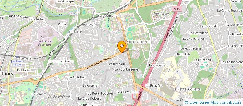 localisation de l'entreprise RELAIS AMICAL CENTRE à JOUE-LES-TOURS