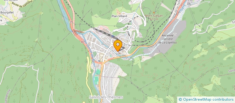 localisation de l'entreprise RELAIS AUMONERIES SCOLAIRES TARENTAISE à MOUTIERS