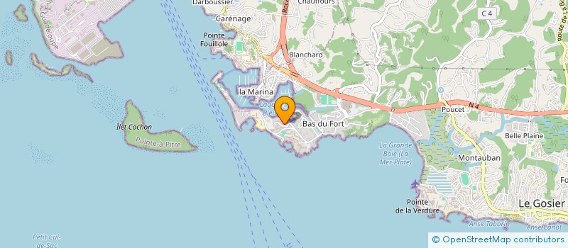 localisation de l'entreprise RELAIS BLEUS PETIT HAVRE à LE GOSIER