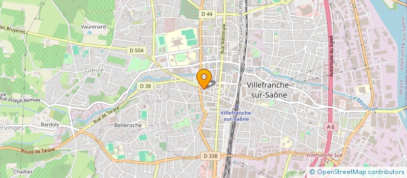 localisation de l'entreprise RELAIS CARTOUCHE  VILLEFRANCHE-SUR-SAONE