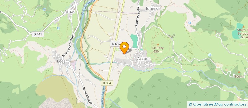 localisation de l'entreprise RELAIS D'ASPE à ACCOUS