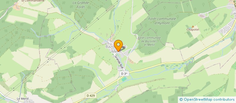 localisation de l'entreprise RELAIS D'HYMONT à BAZOILLES-ET-MENIL