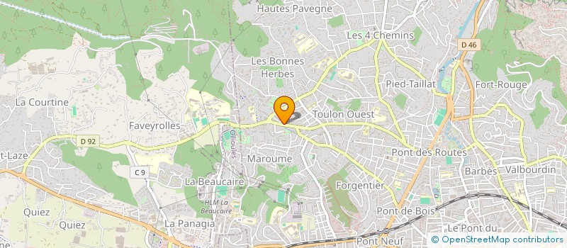 localisation de l'entreprise RELAIS DE CHATEAUVALLON à TOULON