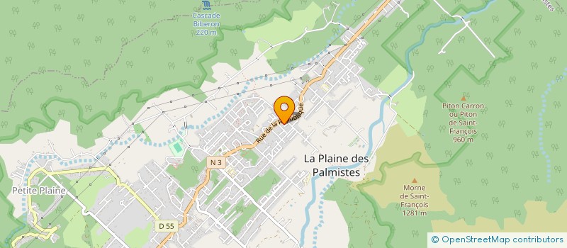 localisation de l'entreprise RELAIS DE LA CASCADE  LA PLAINE-DES-PALMISTES