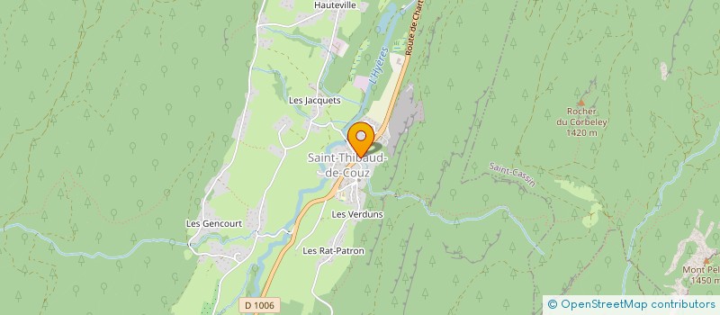 localisation de l'entreprise RELAIS DE LA CHARTREUSE  SAINT-THIBAUD-DE-COUZ