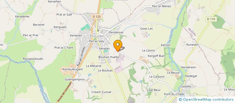 localisation de l'entreprise RELAIS DE LA COTE DES LEGENDES à PLOUDANIEL