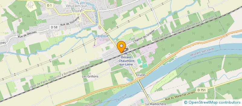 localisation de l'entreprise RELAIS DE LA GARE  VEUZAIN-SUR-LOIRE