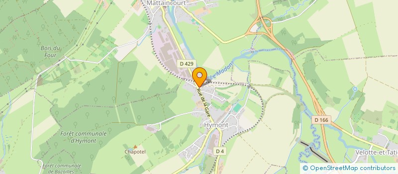 localisation de l'entreprise RELAIS DE LA GARE  HYMONT