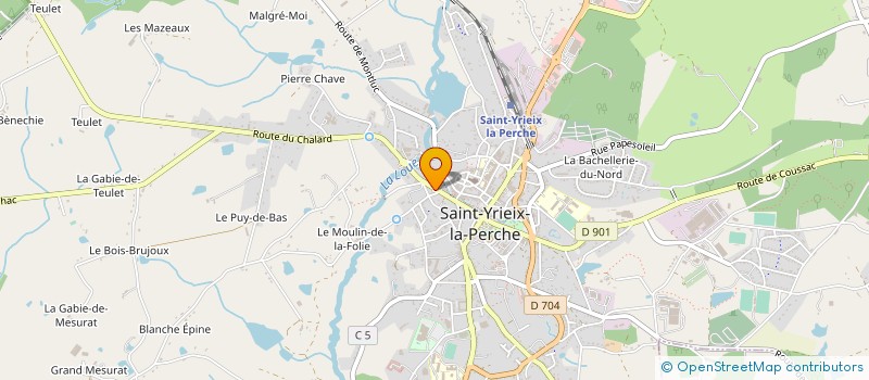 localisation de l'entreprise RELAIS DE LA LOUE à SAINT-YRIEIX-LA-PERCHE