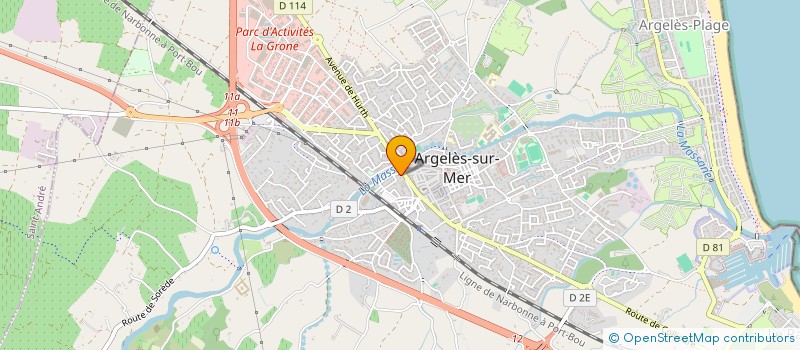 localisation de l'entreprise RELAIS DE LA MASSANE SARL  ARGELES-SUR-MER