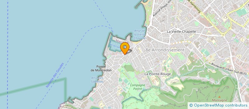 localisation de l'entreprise RELAIS DE LA POINTE ROUGE à MARSEILLE