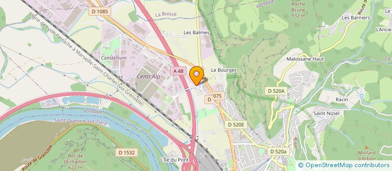 localisation de l'entreprise RELAIS DE LA POSTE  VOREPPE