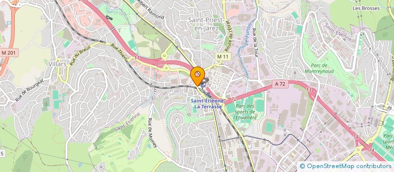 localisation de l'entreprise RELAIS DE LA TERRASSE à SAINT-ETIENNE