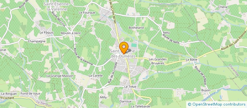 localisation de l'entreprise RELAIS DE LA TERRASSE  SAINT-ETIENNE-DES-OULLIERES