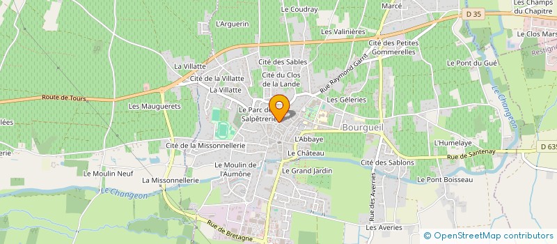 localisation de l'entreprise RELAIS DE LA TRUITE  BOURGUEIL